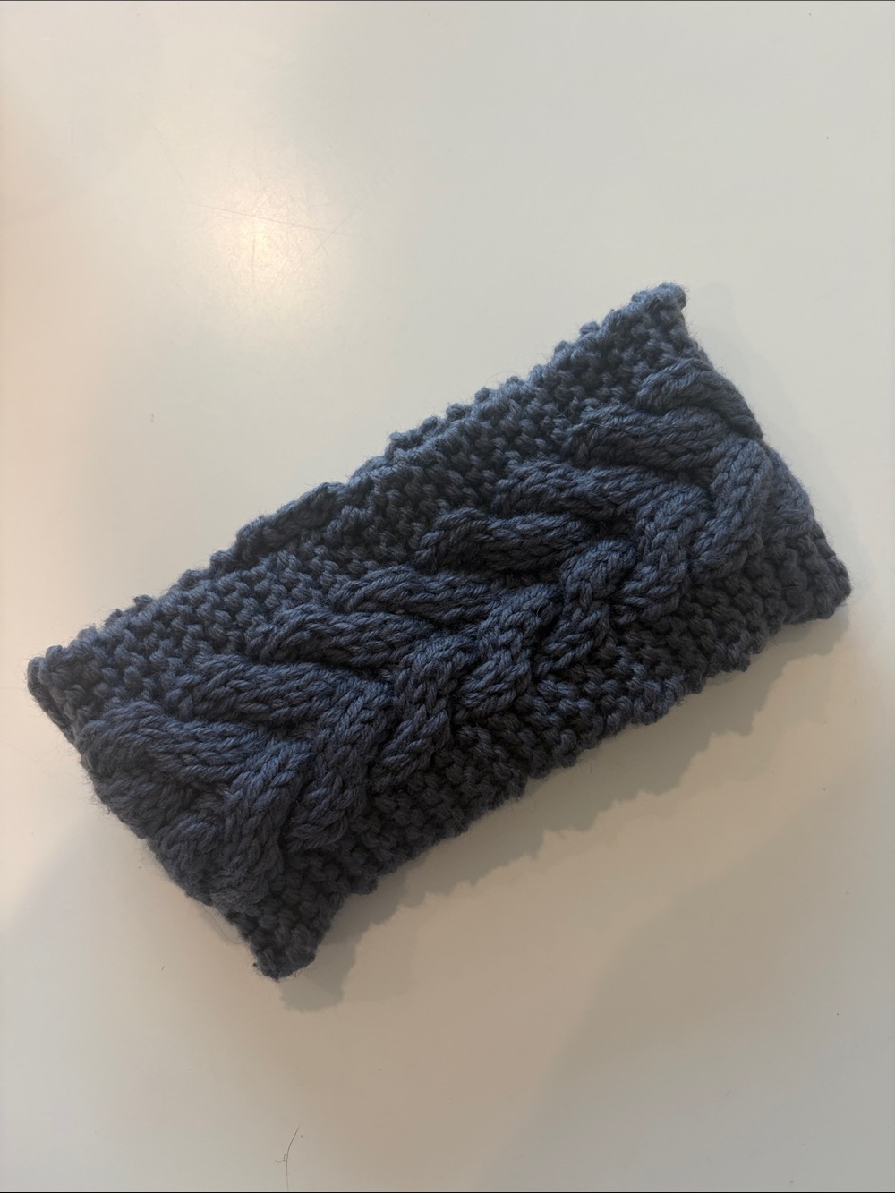 Cozy Cable Knit Headband - Dark Gray